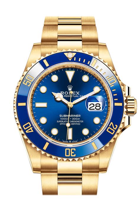 gold rolex with blue bezel|rolex blue ceramic bezel.